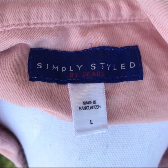 Boyfriend Button Up Oxford Shirt Size L - Picture 5 of 6